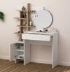 cumpără Comodă Trendy Mup Alb, Stejar, 105x151x35cm (masa de machiaj) (GTR001442) în Chișinău 