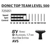 Ракетка для настольного тенниса Donic Top Team 500 / 725051, 1.7 mm, Donic1*-rubber (3202) 