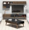 купить Стенка Trendy Milano Орех, Чёрный (комплект мебели для гостиной) (GTR001286) в Кишинёве 