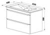 cumpără Dulap pentru lavoar Martat Vesta 85cm (white) în Chișinău 