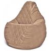 cumpără Fotoliu BeanBag BeanBag BM6121, Кресло Груша из велюра Maserrati "Romb", L, кофе în Chișinău 