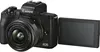 купить Фотоаппарат беззеркальный Canon EOS M50 Mark II + 15-45 f/3.5-6.3 IS STM Black (4728C043) в Кишинёве 