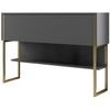 купить Стол Trendy Luxury, Золотистый антрацит, 120x80x30 см (GTR005828) в Кишинёве 
