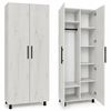 купить Шкаф Mashtab S12518 Tores Mixt (800x500x2000) Stejar Alb в Кишинёве 