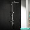 Sistema de  dushansgrohe Crometta E Showerpipe 240 1jet  cu termostat