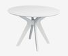купить Комплект стол и стулья Evelin di Costacurta стол Raffles Round White + 4 стула YTC-064Wh UF910-01 Light beige в Кишинёве 