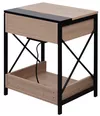 купить Тумбочка Deco Espero 48x40x60H Stejar M37/Black в Кишинёве 