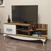 купить Тумба напольная для TV Trendy Sultan, Nuc, Alb 130x50x45cm в Кишинёве 