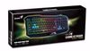 Gaming Keyboard Genius SCORPION K215, Multimedia, Spill-resistant, 7 color backlight, Black, USB 