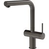 cumpără Bateria bucătărie Gessi 60571-707 Inedito Black Metal Brushed PVD în Chișinău 