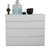 купить Комод Bayro Modena 1000x810x450 МДФ 18мм Ручка Sorrento белый мат в Кишинёве 