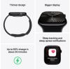 cumpără Ceas inteligent Apple Watch Series 10 GPS 42mm Jet Black Aluminium Case with Black Sport Band - M/L MWWF3 în Chișinău 