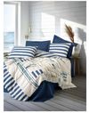 cumpără Lenjerie de pat Cotton Box Lunox Dark Blue Ranfors (2 persoane Euro) în Chișinău 