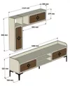 купить Тумба напольная для TV Trendy Samba, Albastru 180x52x35cm в Кишинёве 