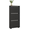 cumpără Raft pentru încălțăminte Mobildor-Lux Leo Slim 50x16x125H cm Anthracite în Chișinău 
