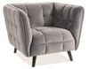 купить Кресло Signal Castello 1 Velvet (Gray/Wenge) в Кишинёве 