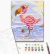 купить Картина по номерам BrushMe KBS0143FC 30x40 сm (fără cutie) Flamingo drăguț в Кишинёве 