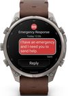 купить Смарт часы Garmin Fenix 9 Pro, 47mm, inReach,Ti/Ltr bd,WhCExc (010-04336-41) в Кишинёве 