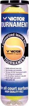 Мяч для большого тенниса (4 шт.) Victor ITF 105000 (9452) 