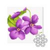 купить Картина по номерам Art Gallery BJ313 Mozaic cu diamante 20x20cm Buchetel minimalist в Кишинёве 