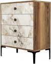 купить Комод Trendy Lizbon 538-Nuc, Alb 76x90x40cm (GTR001658) в Кишинёве 