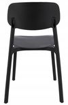 купить Стул Jumi CM-275164 Scaun terasa LARA din plastic, Negru в Кишинёве 