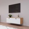 купить Тумба напольная для TV Mobildor-Lux ZEN (140x35x38H cm) Sonoma/Alb в Кишинёве 