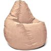 купить Кресло-мешок BeanBag BM5988, Кресло Груша из велюра Maserrati, XL, кофе с молоком в Кишинёве 