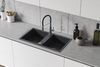 cumpără Chiuvetă bucătărie Backer Nona Duo Black 800x440 în Chișinău 