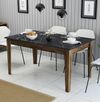 cumpără Masă Trendy Milan 518-Nuc, Negru 145x75x88cm în Chișinău 