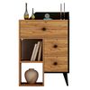 купить Комод Trendy Star, Pinul AtlanticNegru, 64x95x40cm (GTR005837) в Кишинёве 