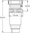купить Измельчитель пищевых отходов McAlpine 70080 Perfect Grind 0.86 L WDU-1ASEU-POL в Кишинёве 