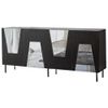 cumpără Comodă Trendy Venetia, Negru, Fume (GTR001221) în Chișinău 