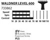 Paleta tenis de masa Donic Waldner 600 / 733862, 1.8 mm, Donic**-rubber (3198) 