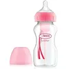 cumpără Cană cu pai Dr. Brown's 072239318218 Biberon cu gat larg Options+ Roz, tetina nivel 1 (0-3 luni), 270ml în Chișinău 