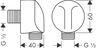FixFit Шланговое подсоединение без клапана обратного тока E
