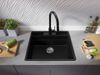 cumpără Chiuvetă bucătărie Primagran New York Multispace 60 Black + accesorii 580x530 MNAKC#N în Chișinău 