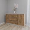 cumpără Comodă Smartex (16195) Т4 100cm Kashemir+Stejar Inchis în Chișinău 