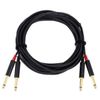 cumpără Cablu pentru AV CORDIAL CFU 6 PR BK cablu audio (2x6.3mm jack male 2x6.3mm jack male 90") 10604 în Chișinău 