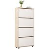 cumpără Raft pentru încălțăminte Mobildor-Lux Leo 70x27x164H cm Sonoma/White în Chișinău 