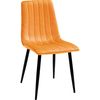 cumpără Scaun Deco DC-90P N43 Catifea Orange+Black Legs în Chișinău 