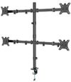 купить Аксессуар для ПК Gembird MA-D4-01 Arm for 4 monitors 13”-32” (rotate, tilt, swivel), black в Кишинёве 
