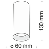 купить Спот накладной C010CL-01CH в Кишинёве 