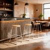 купить Барный стул Jumi FCM-598478 Scaun de bar din lemn, Oak Artisan/Alb в Кишинёве 