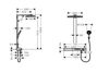 Sistema de  dus hansgrohe Rainmaker Select Showerpipe 460 3jet ​​cu termostat