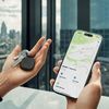 купить Умный брелок Satechi Vegan Leather Keychain with Find My в Кишинёве 
