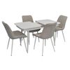 cumpără Set masă și scaune Evelin di Costacurta стол DT-432-1R Wh + 4 стула YTC-055Wh Light grey în Chișinău 
