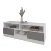 cumpără Comodă TV Smartex (16317) Т6 100cm TV Alb+Grafit în Chișinău 