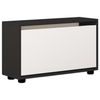 купить Полка для обуви Mobildor-Lux Leo 80x27x47H cm Anthracite/White в Кишинёве 