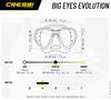 cumpără Accesoriu pentru înot Cressi-Sub Masca inot BIG EYES EVOLUTION MASK sil clear/frame yellow (DS336010) în Chișinău 